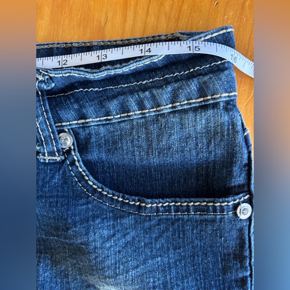 Nina Rossi Denim Shorts - Dark Blue, Size 13 - Picture 5 of 8